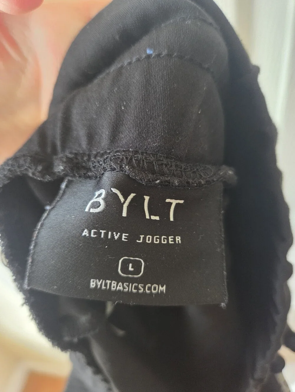 BYLT Active Joggers Men's Sz L Black Drawstring Relaxed